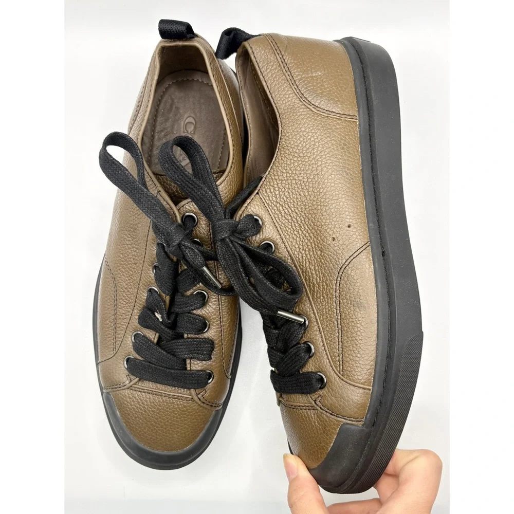 Coach Authentic Mens‎ Brown Leather Sneakers